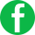 A green circle with the facebook logo in it.